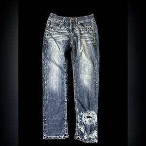Salvage Men's Mayhem Distressed Straight Jeans size 30R